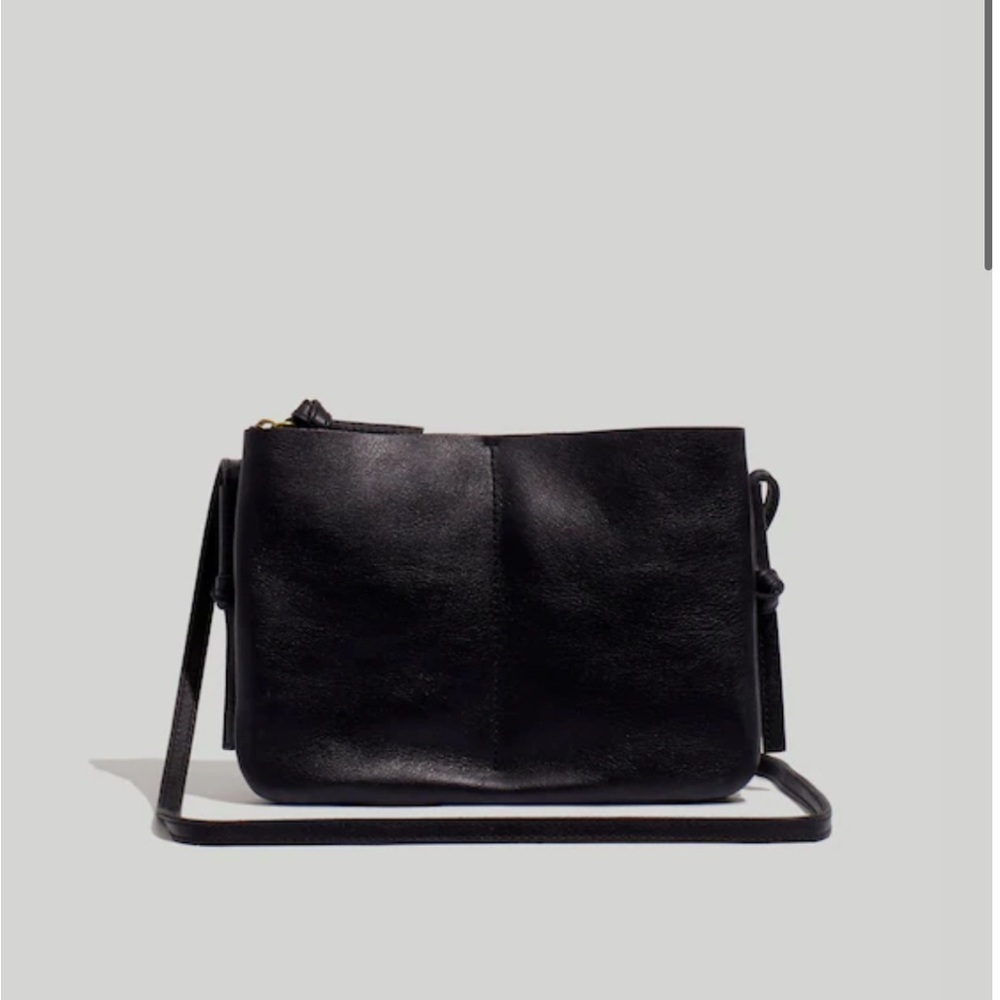 Madewell Elegant Black Leather Shoulder Bag